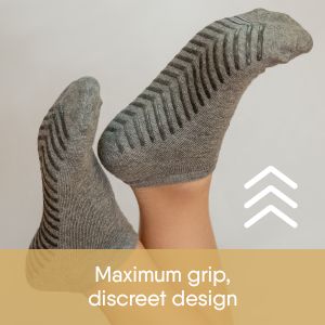 Men&#39;s Black Low Cut Ankle Non Skid Socks - 3 pairs - Gripjoy Socks