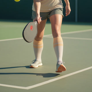 Women's Compression Grip Socks 2-Pack, Mix Orange Cream Pink Green