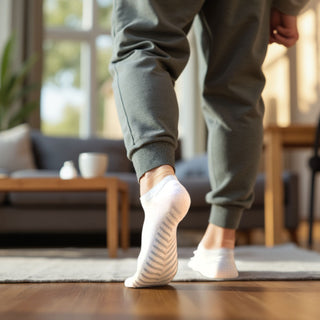 Men's Ankle Grip Socks 3-Pack, White
