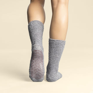Women's Fuzzy Grip Socks 2-Pack, Gray
