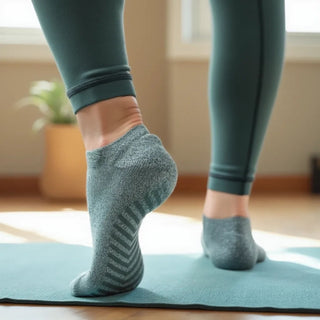 Women's Ankle Grip Sock 3-Pack, Mix Heather Green