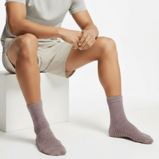 Men's Crew Grip Socks 1-Pair, Heather Maroon