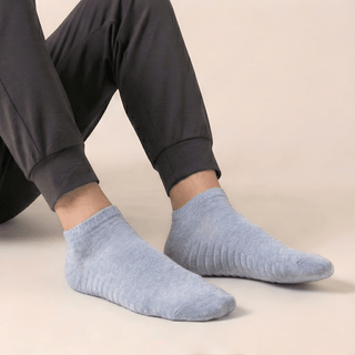 Men's Ankle Grip Socks 3-Pack, Mix Heather Green