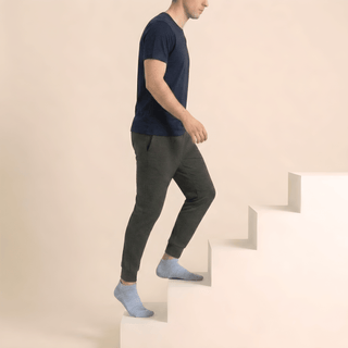 Men's Ankle Grip Socks 3-Pack, Mix Heather Green