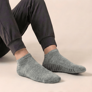 Men's Ankle Grip Socks 3-Pack, Gray