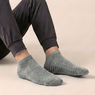 Men's Ankle Grip Socks 1-Pair, Gray