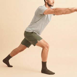 Men's Crew Grip Socks 3-Pack, Brown