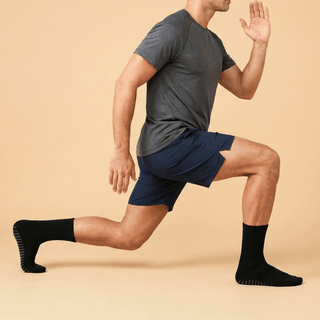 Men's Crew Grip Socks 1-Pair, Black