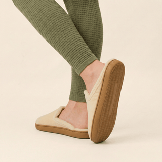 Women's Gripper Slipper, Cream