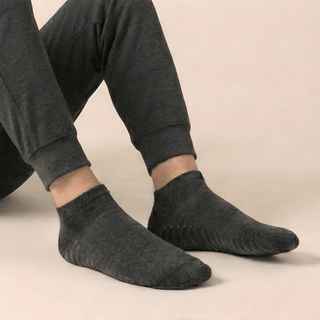 Men's Ankle Grip Socks 3-Pack, Charcoal