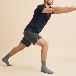 Men's Crew Grip Socks 1-Pair, Gray