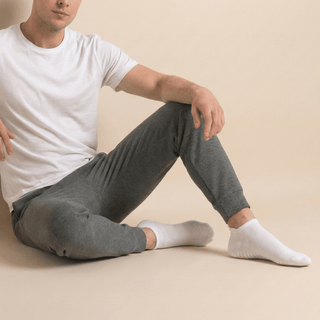 Men's Ankle Grip Socks 3-Pack, White