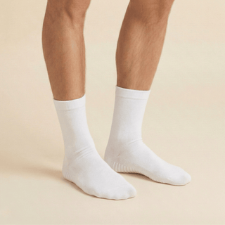 Men's Crew Grip Socks 1-Pair, White