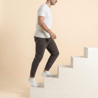 Men's Ankle Grip Socks 3-Pack, White