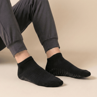 Men's Ankle Grip Socks 3-Pack, Black