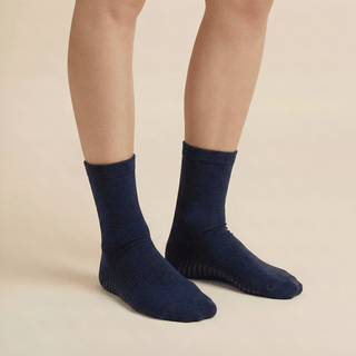 Women's Crew Grip Socks 3-Pack, Navy
