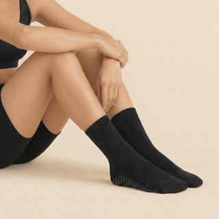 Women's Crew Grip Socks 1-Pair, Black