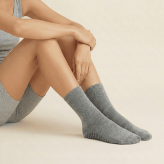 Women's Crew Grip Socks 1-Pair, Gray