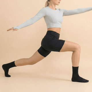 Women's Crew Grip Socks 1-Pair, Black