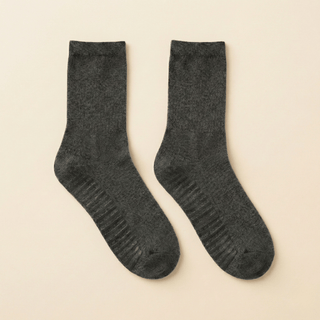 Men's Crew Grip Socks 1-Pair, Charcoal