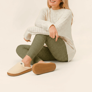 Women's Gripper Slipper, Cream