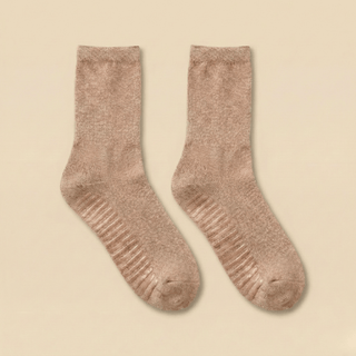 Women's Crew Grip Socks 3-Pack, Beige