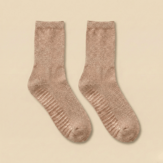 Men's Crew Grip Socks 1-Pair, Beige