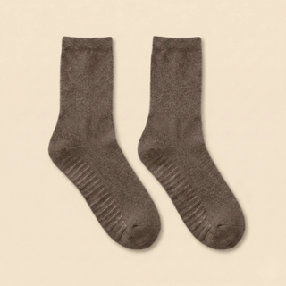 Men's Crew Grip Socks 1-Pair, Brown