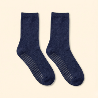 Men's Crew Grip Socks 1-Pair, Navy