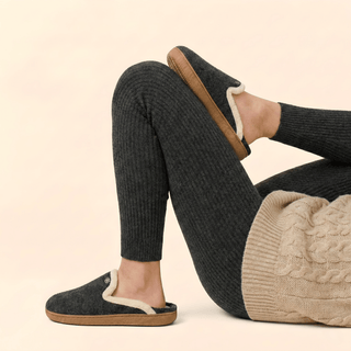 Women's Gripper Slipper, Charcoal