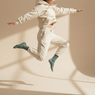 Women's Crew Grip Socks 3-Pack, Mix Heather Green