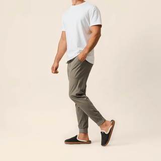 Men's Gripper Slipper, Charcoal