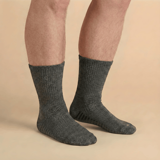 Men's Diabetic Grip Socks 3-Pack, Mix Gray