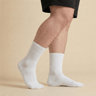 Men's Diabetic Grip Socks 3-Pack, White