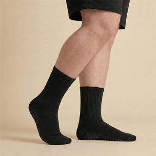 Men's Diabetic Grip Socks 3-Pack, Black