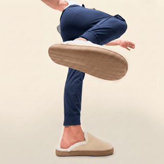 Men's Gripper Slipper, Cream