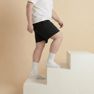 Men's Diabetic Grip Socks 3-Pack, White