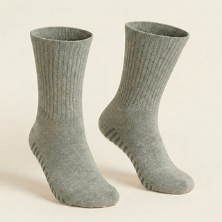 Women's Diabetic Grip Socks 3-Pack, Gray