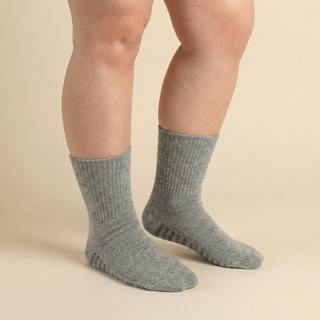Women's Diabetic Grip Socks 3-Pack, Gray