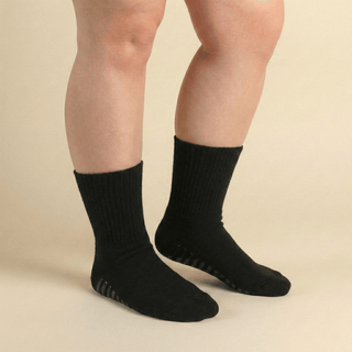 Women's Diabetic Grip Socks 3-Pack, Black