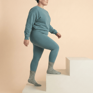 Women's Diabetic Grip Socks 3-Pack, Gray