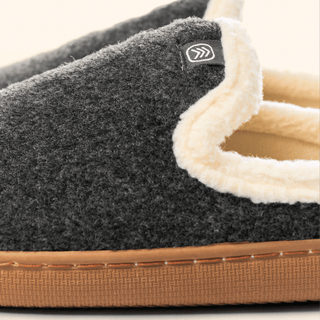 Men's Gripper Slipper, Charcoal