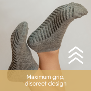 Men&#39;s White Low Cut Ankle Grip Socks - 3 pairs - Gripjoy Socks