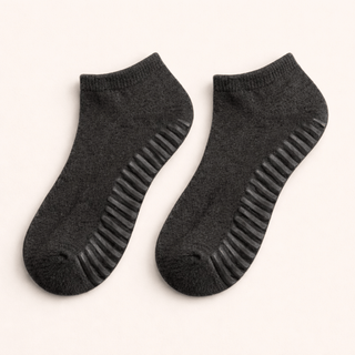 Men's Ankle Grip Socks 3-Pack, Charcoal