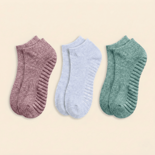 Men's Ankle Grip Socks 3-Pack, Mix Heather Green