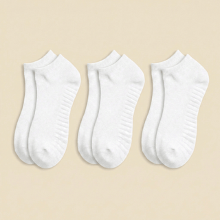 Men's Ankle Grip Socks 3-Pack, White