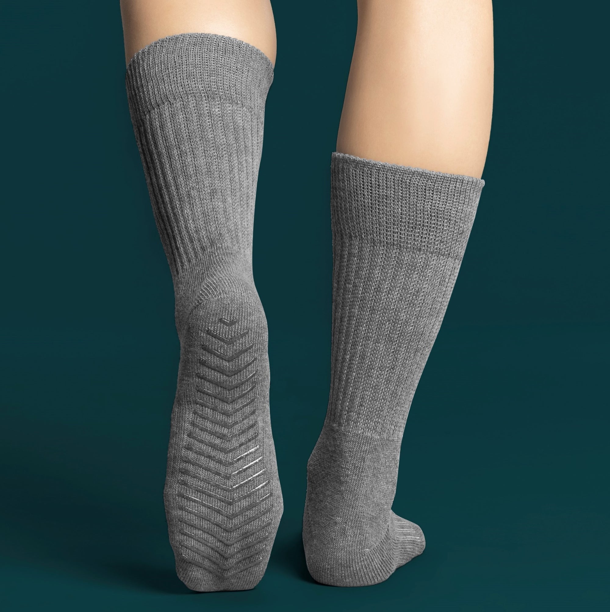 Grip Socks for Women - Casual Comfort Crew x3 Pairs - Gripjoy Socks