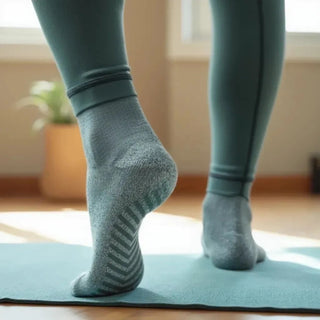 Women's Crew Grip Socks 1-Pair, Heather Green