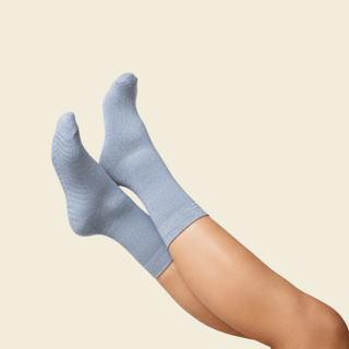 Women's Crew Grip Socks 1-Pair, Heather Blue