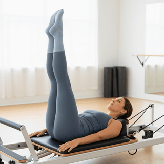 Women's Crew Grip Socks 1-Pair, Heather Blue